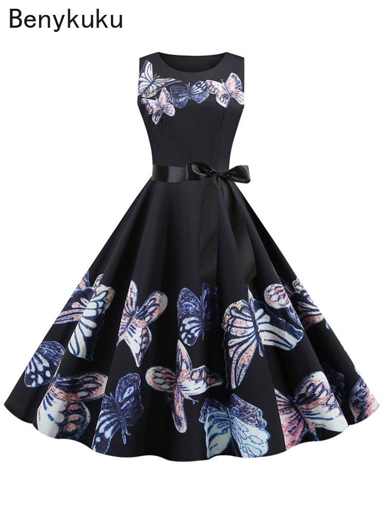 Abito estivo vintage anni '50  - French Vintage Floral Midi Dress recensione e prezzo