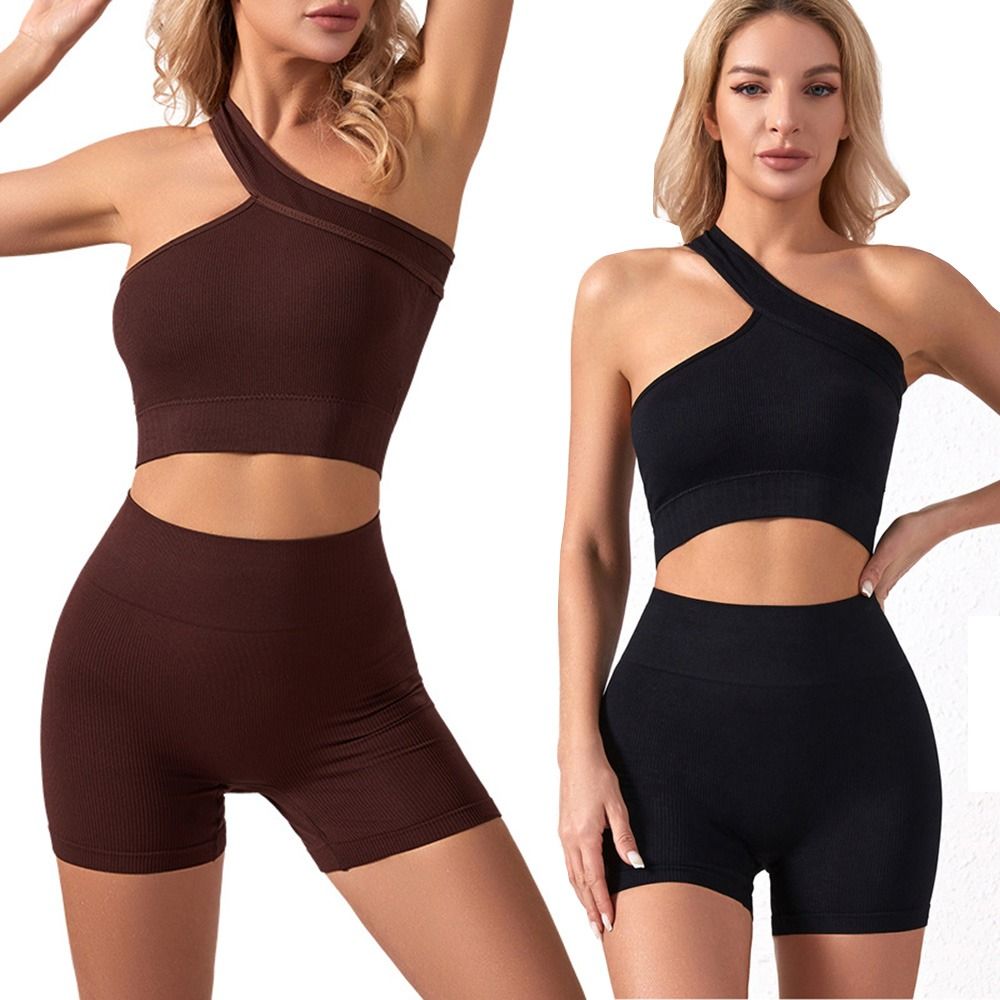 2 Pezzi Set Sportivo Casual Se - Seamless Ribbed Workout Tank Top recensione e prezzo