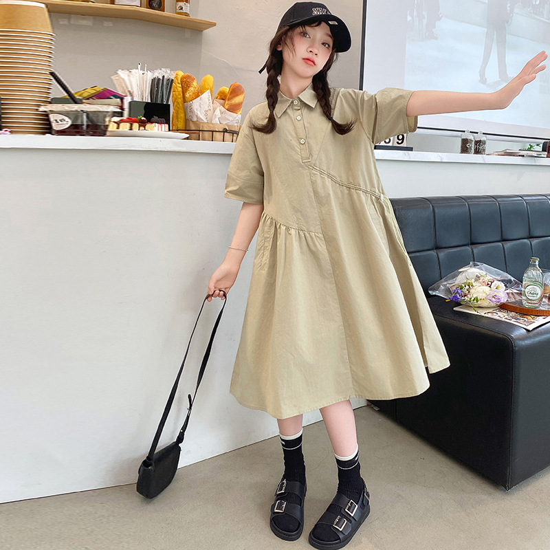 Abbigliamento per bambini core - Korean Style A Line Shirt Dress recensione e prezzo