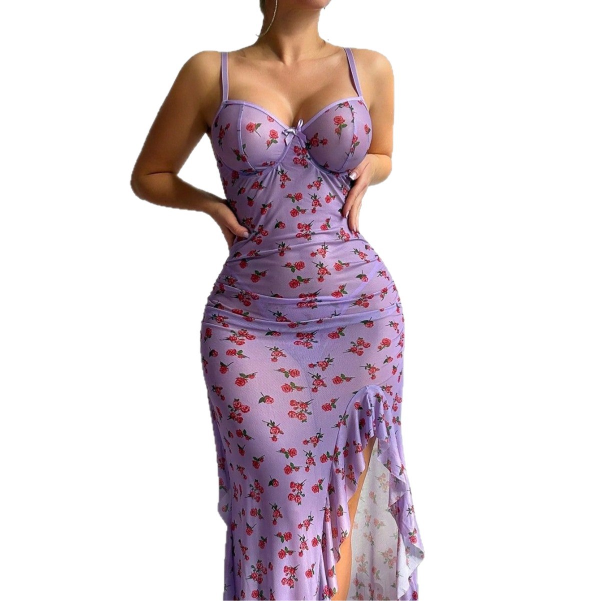 Lingerie sexy in rete traspare - Sexy Mesh Sheer Bodycon Dress recensione e prezzo